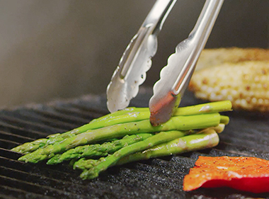 Veggies on a grill